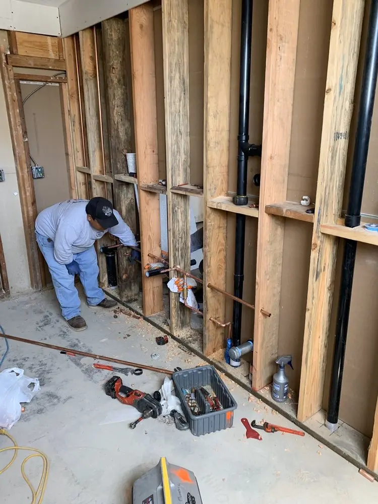 Commercial rough-in plumbing for Trenchless Sewer Repair in Leesville
